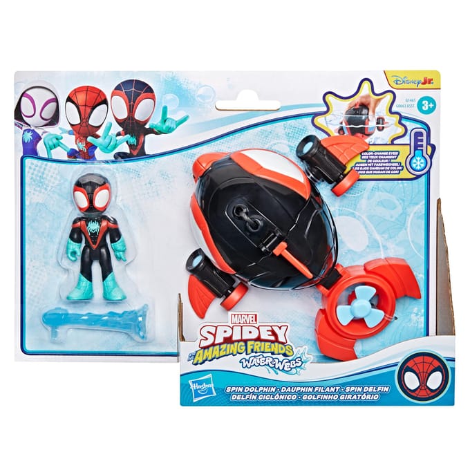 Marvel Spidey and His Amazing Friends Water-Webs Spin Dolphin - Speelgoedonderzeeër