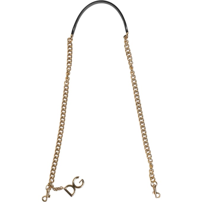 Bruin Luipaard Gouden Messing Ketting Accessoire Schouderband