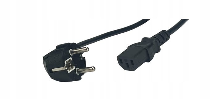 Haakse voedingskabel AC C13 3m POS EU
