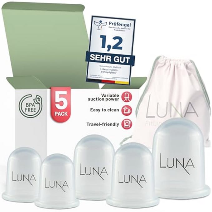 Cupping Therapie Set - Premium Siliconen Massage Cups