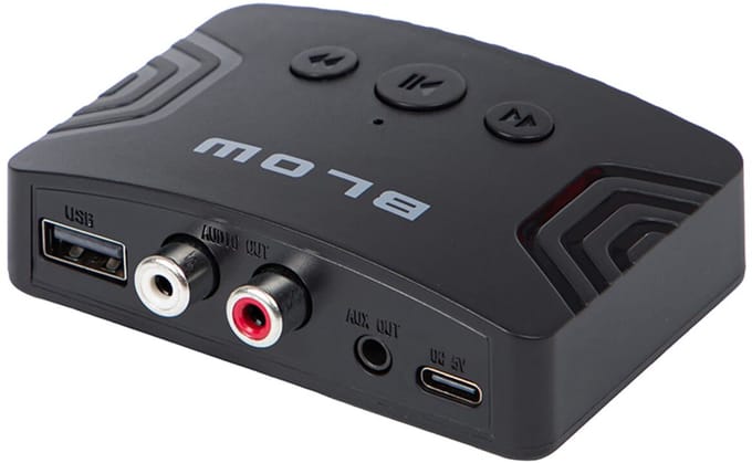 BLOW Bluetooth Receiver - AUX OUT 3.5mm & 2x RCA - Bluetooth 5.3 - 10m bereik - Plug & Play