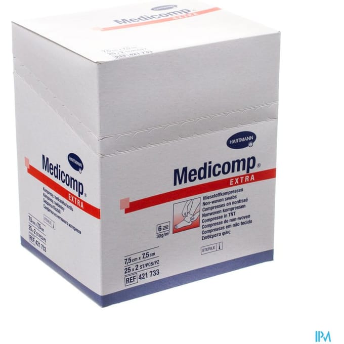 Medicomp 7,5x7,5cm 6l. St. 25x2 P/s