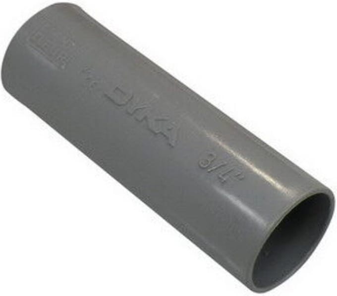 Dyka Hostalite sok 2x mof PVC slagvast grijs 3/4"