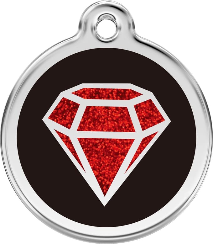 Red Dingo Hondenpenning 38 mm Diamant