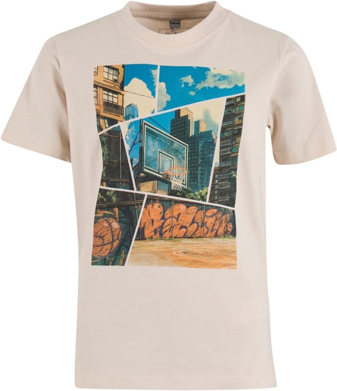 Mister Tee - Kids Basketball Comic Kinder Tshirt - Kids 122/128 - Roze