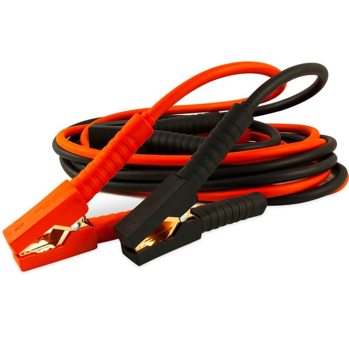 Deuba Startkabel 12V/24V - Volledig Geïsoleerd/ DIN 72553 – Zwart/Rood