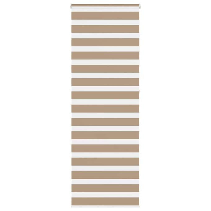 vidaXL - Zebra - Blind - 70x230 - cm - stofbreedte - 65,9 - cm - polyester - zandbruin