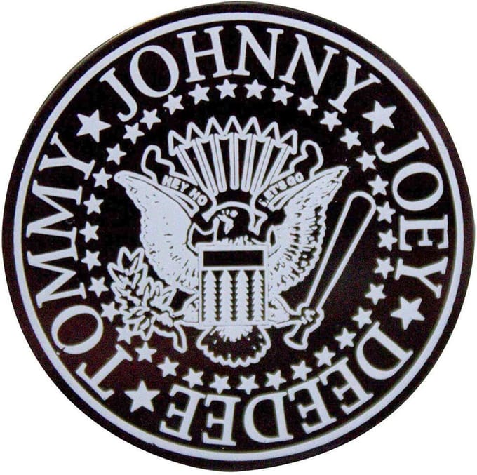 Ramones - Presidential Seal Emblem Pin - Zwart/Wit