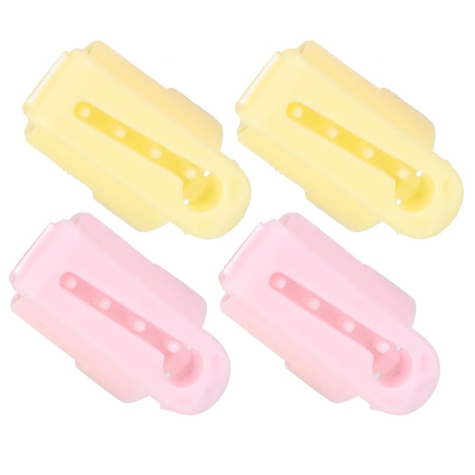 4 Stuks Breiduing Vingerhoed Vingergeleider Splitter voor DIY Plezier Trui Wol Naaiben Accessoires white