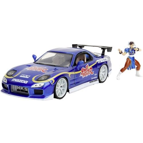 Street Fighter 1993 Mazda RX7 1:24 Auto's op schaal