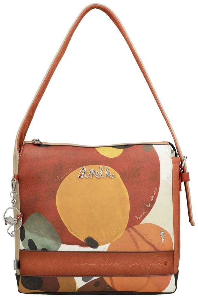 Anekke Schoudertas Alma Alegria Tote Bag Multicolor Bruine