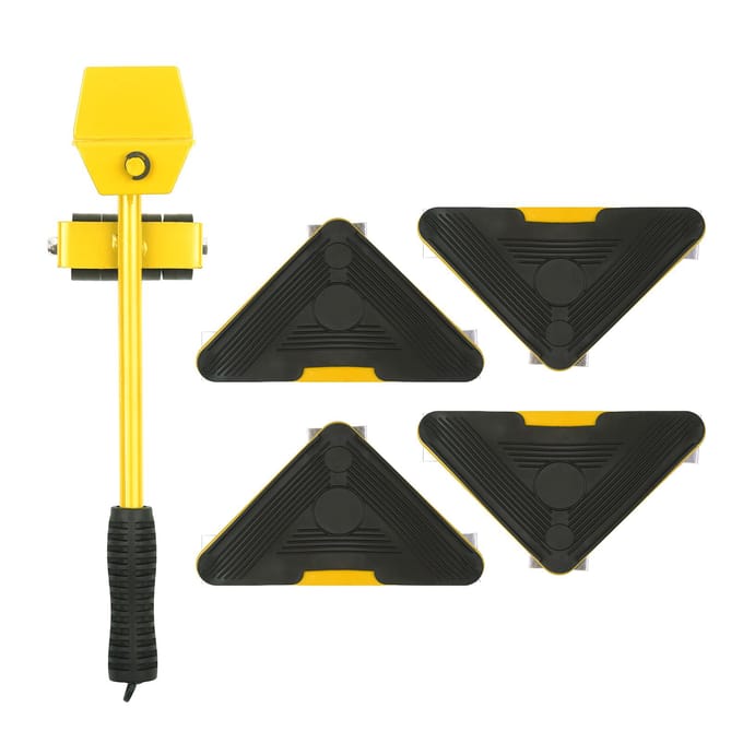 Heavy Duty Meubellifter met 4 Glijders voor Gemakkelijk en Veilig Verplaatsen Verhuishulp Shifter 5 Stuks geel