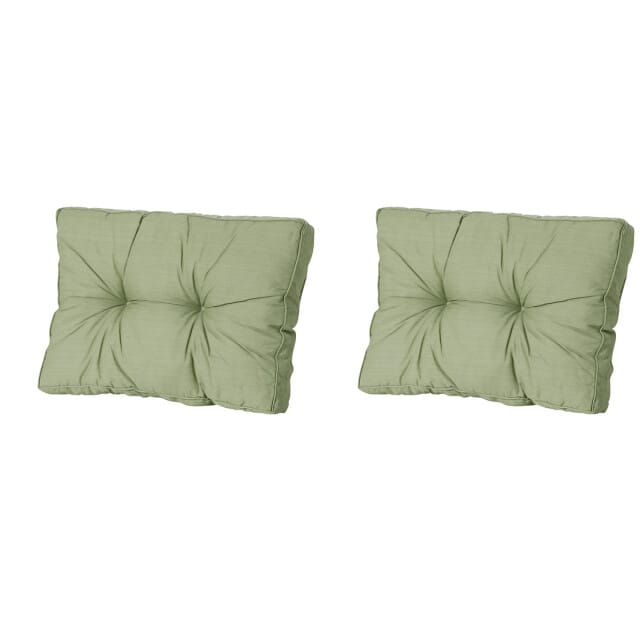 Madison - Florance Rugkussen Basic green - Ca. 43x73 cm - Set van 2