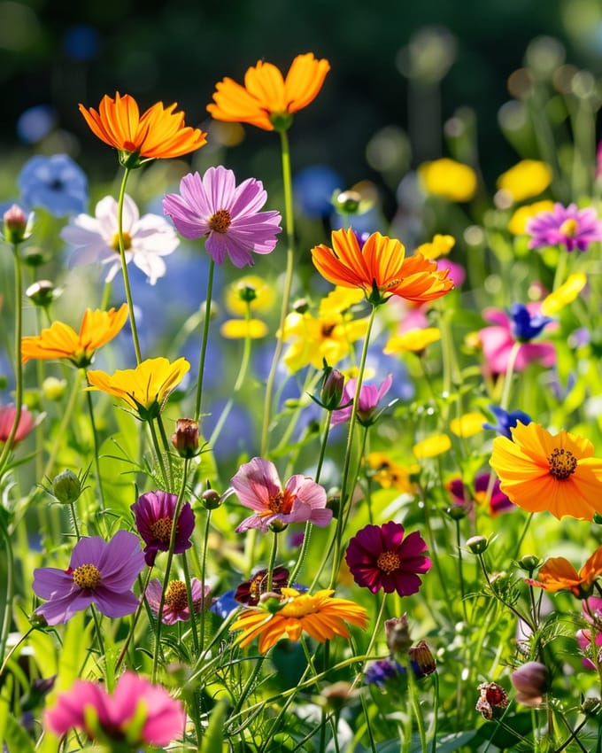Vlinderbloemen Mengsel Zaden Eenjarig 250g