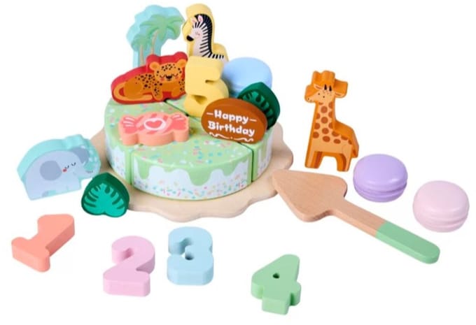 Playing Kids Houten Jungle Verjaardagstaart