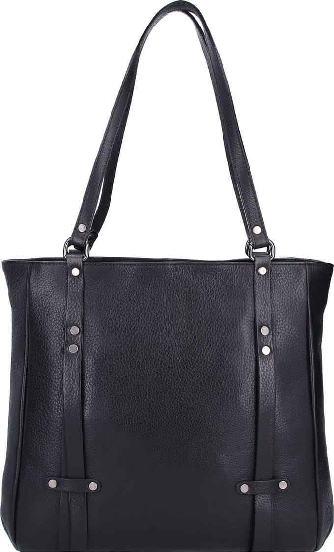 Jack Kinsky Alassio 4 Schoudertas Leer 34 cm - Dames - schwarz