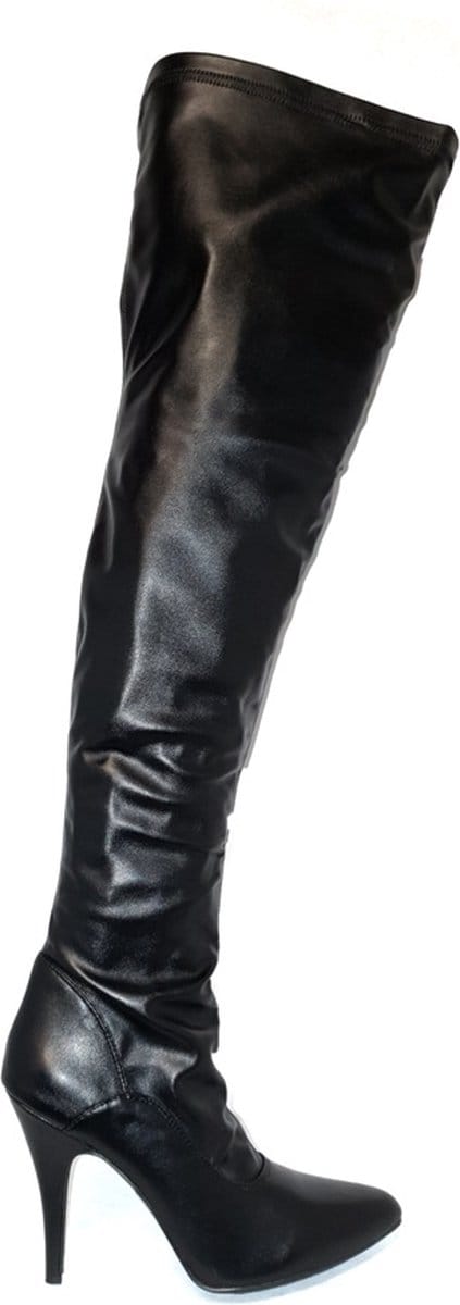 Soisbelle  Imitatie Lakleren Overknee Boot X301 Zwart Maat 41