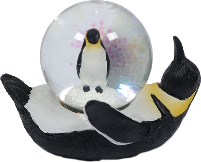 PIA Soft Toys Pinguin liggend waterbal - 45 mm - Snowglobe
