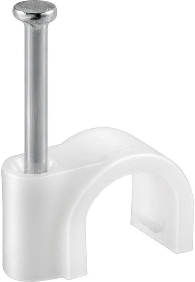 Goobay Kabelklem 8 mm, wit, bevestiging voor kabels met een diameter tot 8 mm