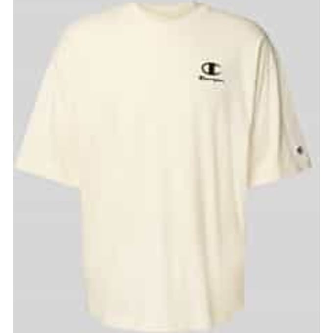 Relaxed fit T-shirt met labelstitching