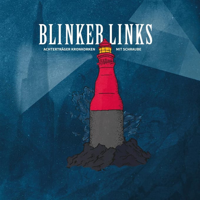 Blinker Links - Achtertrger Kronkorken Mit Schraube (LP)