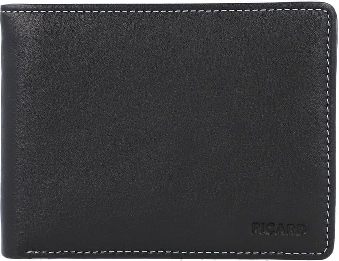Picard Diego portemonnee leer 12,5 cm - Jongens - Horizontaal - schwarz