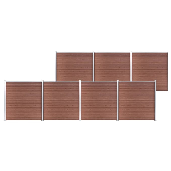 vidaXL - Schutting - 1218x186 - cm - HKC - bruin