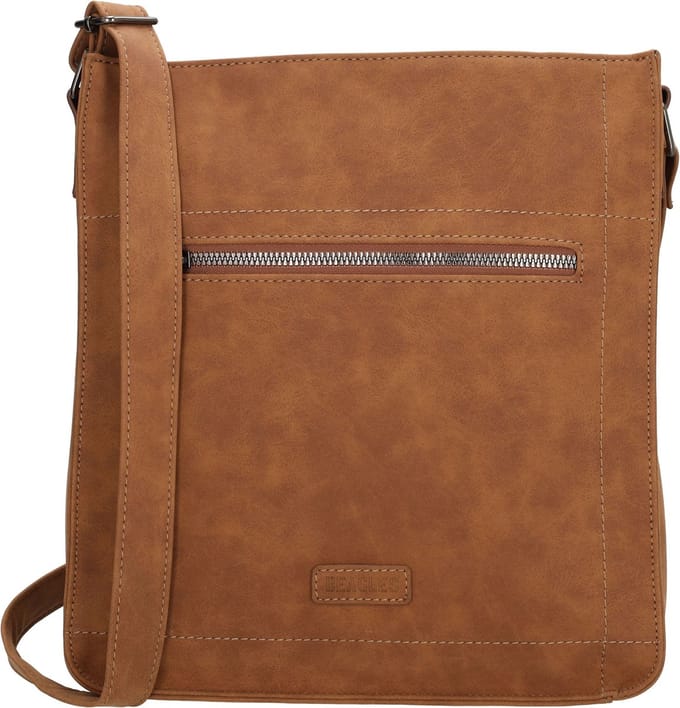 Beagles Cabrera Schoudertas Dames - Crossbodytas met verstelbare schouderband - Tas van Imitatieleder - Cognac