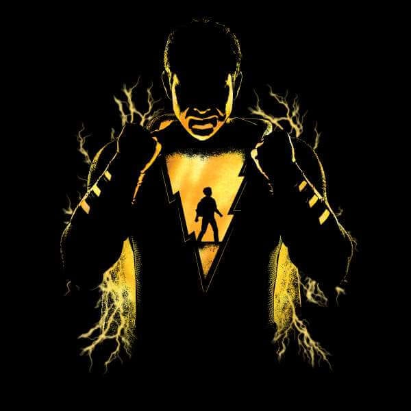 Shazam! Lightning Silhouet trui - Zwart - M