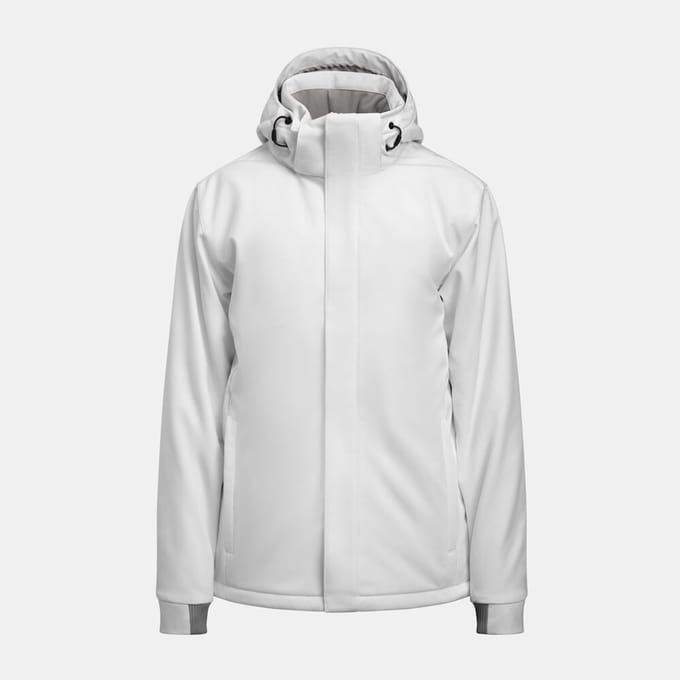 Jobman Schilders Softshell Jas Winter Heren - Wit - Maat S