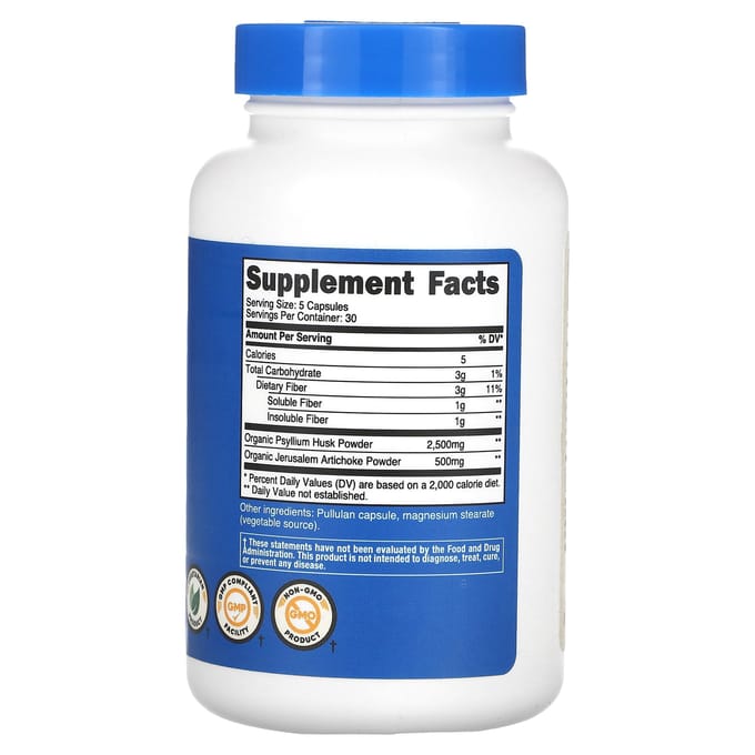 Nutricost, Vezels, 150 Capsules