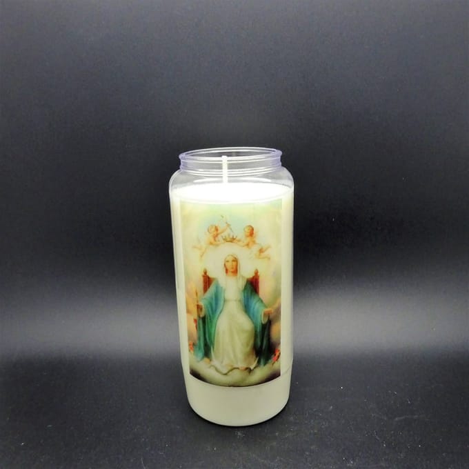 Noveenkaars Heilige Vrouw 025 - 6 dagen brander (5 stuks)