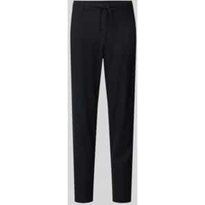 slim fit broek van mix van katoen en linnen model 'BRODY'