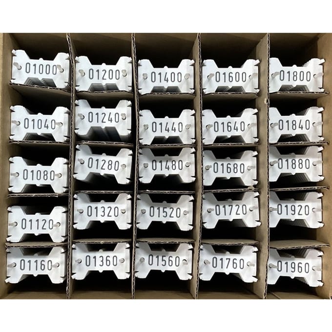 Signumat plaatjes wit/ grijs 3000-3999