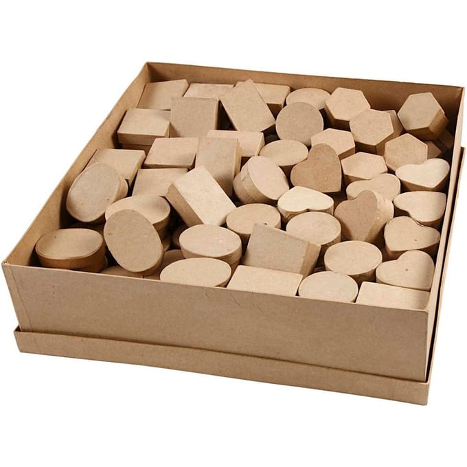Mini dozen, d: 4-6 cm, h: 3 cm, 6x24 stuks