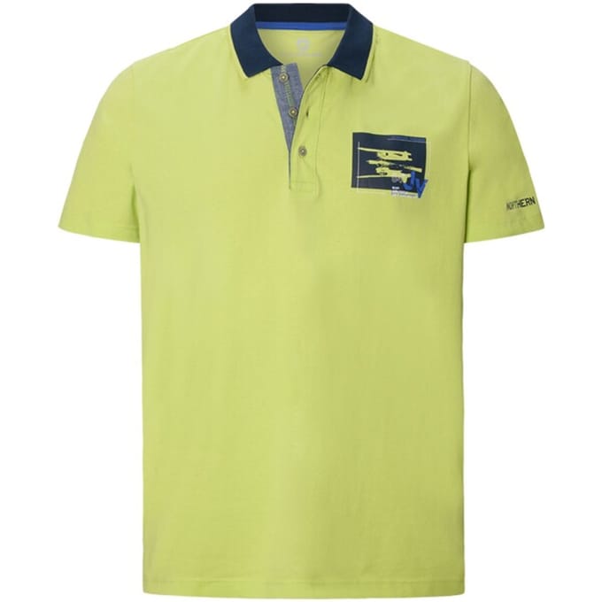 Jan Vanderstorm herren Poloshirt - 52/54 - lichtgroen - Plus Size
