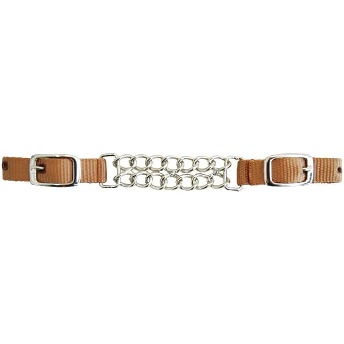 Dubbele ketting nylon gourmette voor paard Lakota