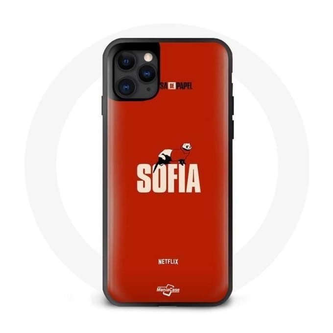 Coque maniacase pour Iphone 13 pro La Casa de Papel Sofia noir