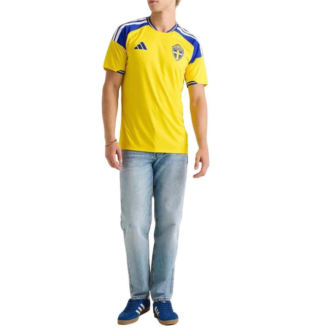 Adidas Sweden Truien/Replica's Heren - Geel - Maat L - Poly Mesh