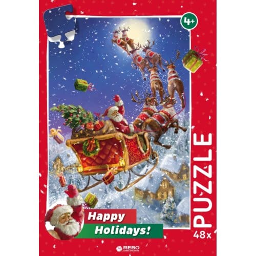 Rebo Legpuzzel 48 Stukjes - Santa