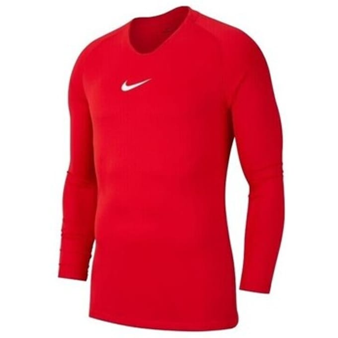 Nike Park First Layer Shirt Lange Mouw - Rood | Maat: M