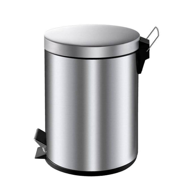 V-Part - Pedaalemmer 5 liter - Stainless steel - mat RVS - Prullenbak
