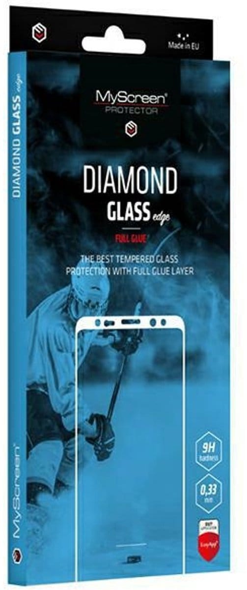 MyScreen Protector MS Diamond Glass Edge - Telefoon Screenprotector - Full Glue - Zwarte Rand - Geschikt voor Realme 9 Pro