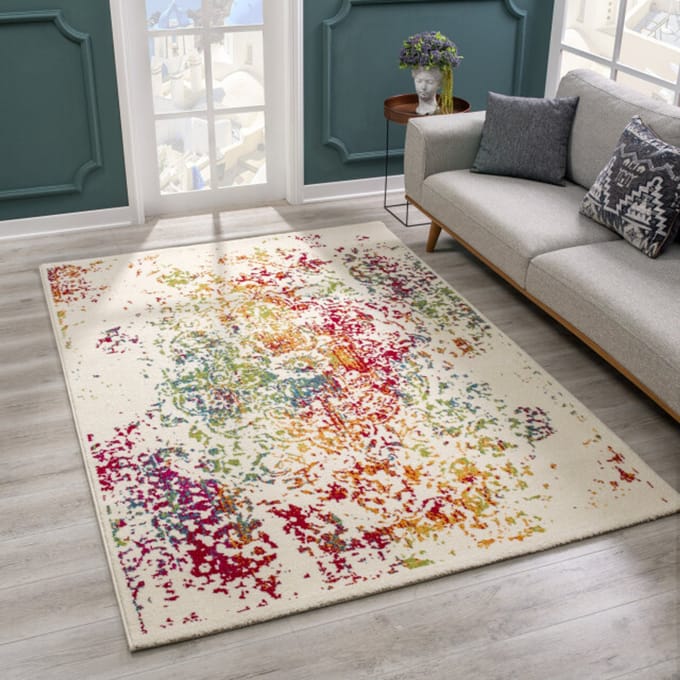 Vintage Michelangelo Vloerkleed Multi Laagpolig- 200x200 CM Vierkant