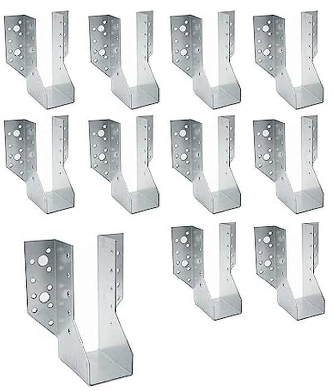 Balkdragers Type A - 10 Stuks - 48x136x75 mm - Zink - Balkverbinder voor Pergola's
