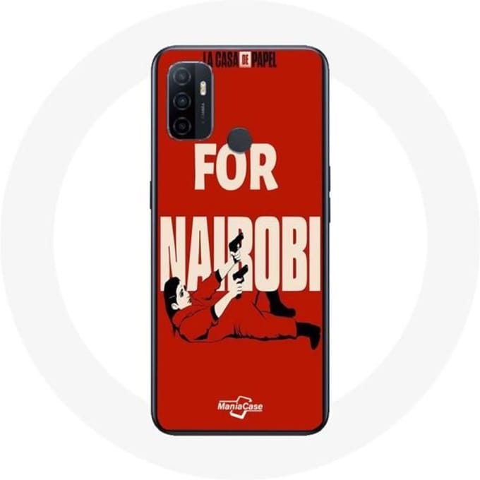 Oppo A53 hoesje La casa de papel Nairobi tekening