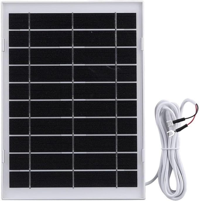 Solar Charger - Zonnepaneel Deurbel - Deurbel Opladen - Weerbestendig IP65 - 10W Vermogen - Wit