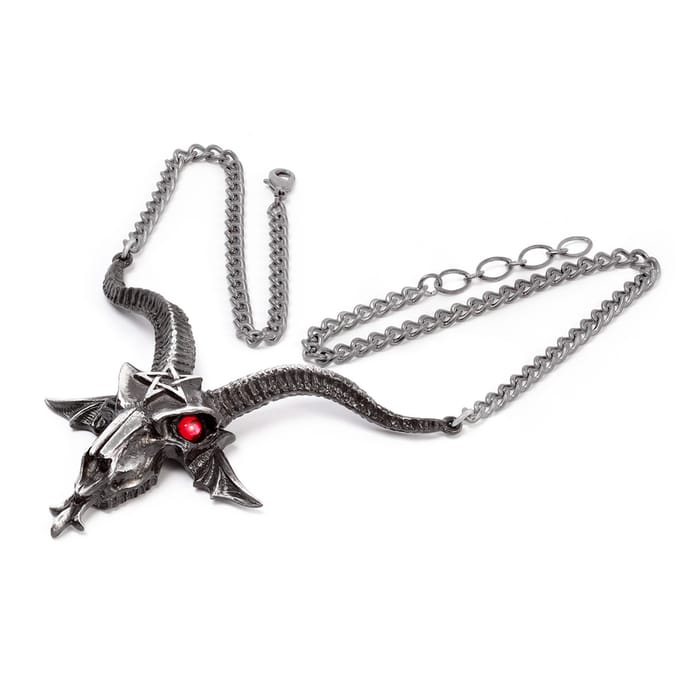 Alchemy Gothic - Gothic Halsketting - Baphometica Pendant - zilverkleurig