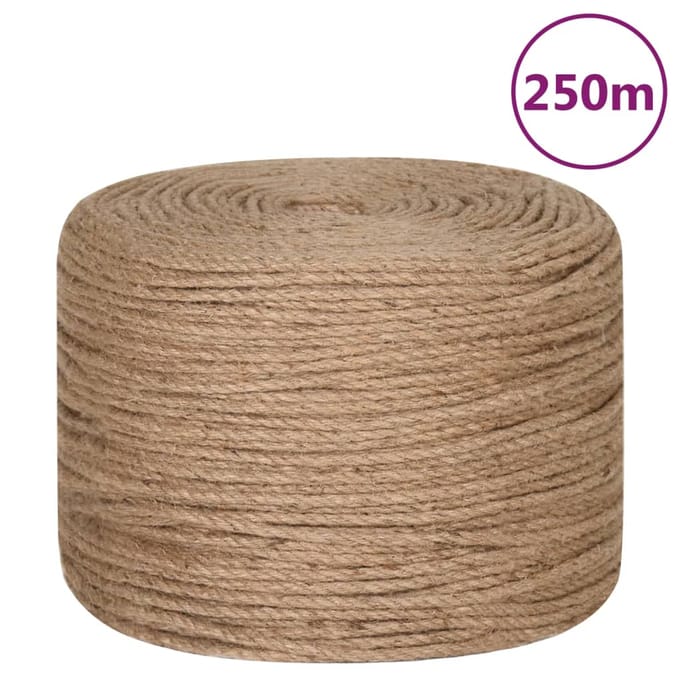 vidaXL - Touw - 250 - m - lang - 8 - mm - dik - jute