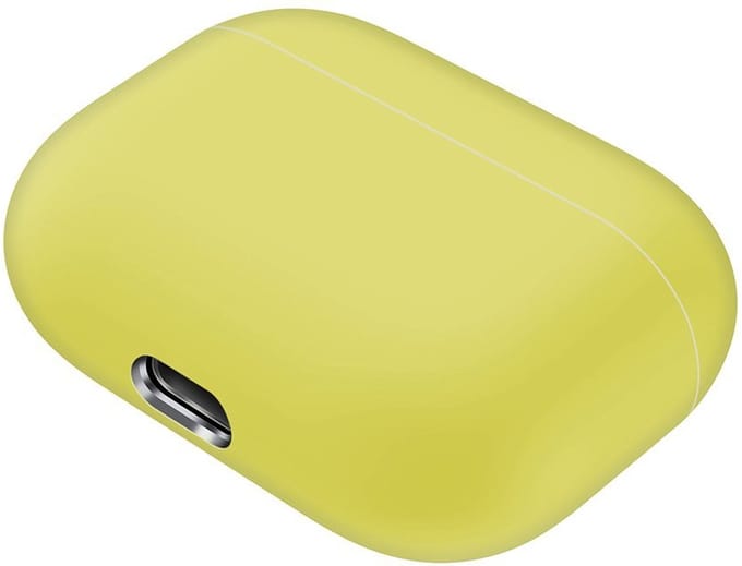 Case cover - Apple Airpods Pro - geel - siliconen design